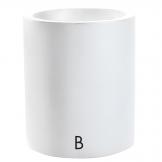 vaso in resina echo colore bianco